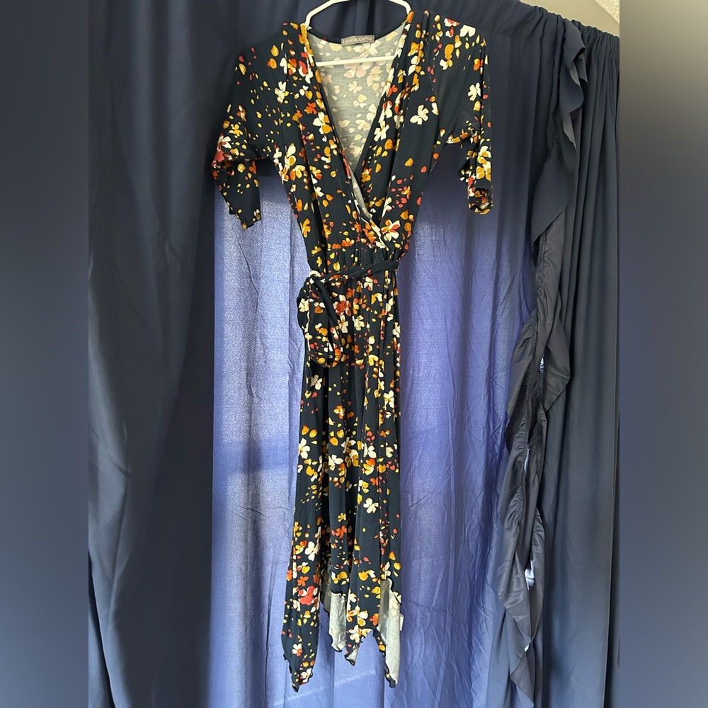 Lucinda Floral Midi Dress, Size M